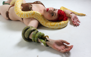In case there was any doubt about whether prostheses could be sexy. Jo-Jo Cranfield wearing the snake arm created by Sophie de Oliveira. Please check out the Alternative Limb Project when you have a few minutes.  